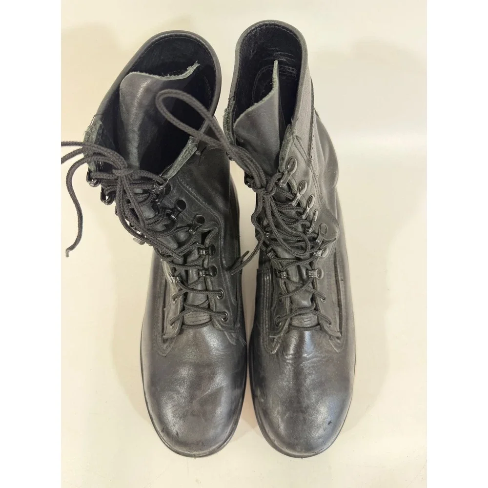 Belleville 360ST Mens Steel Toe Combat Boots Black Leather Vibram Sole 10.5 M
